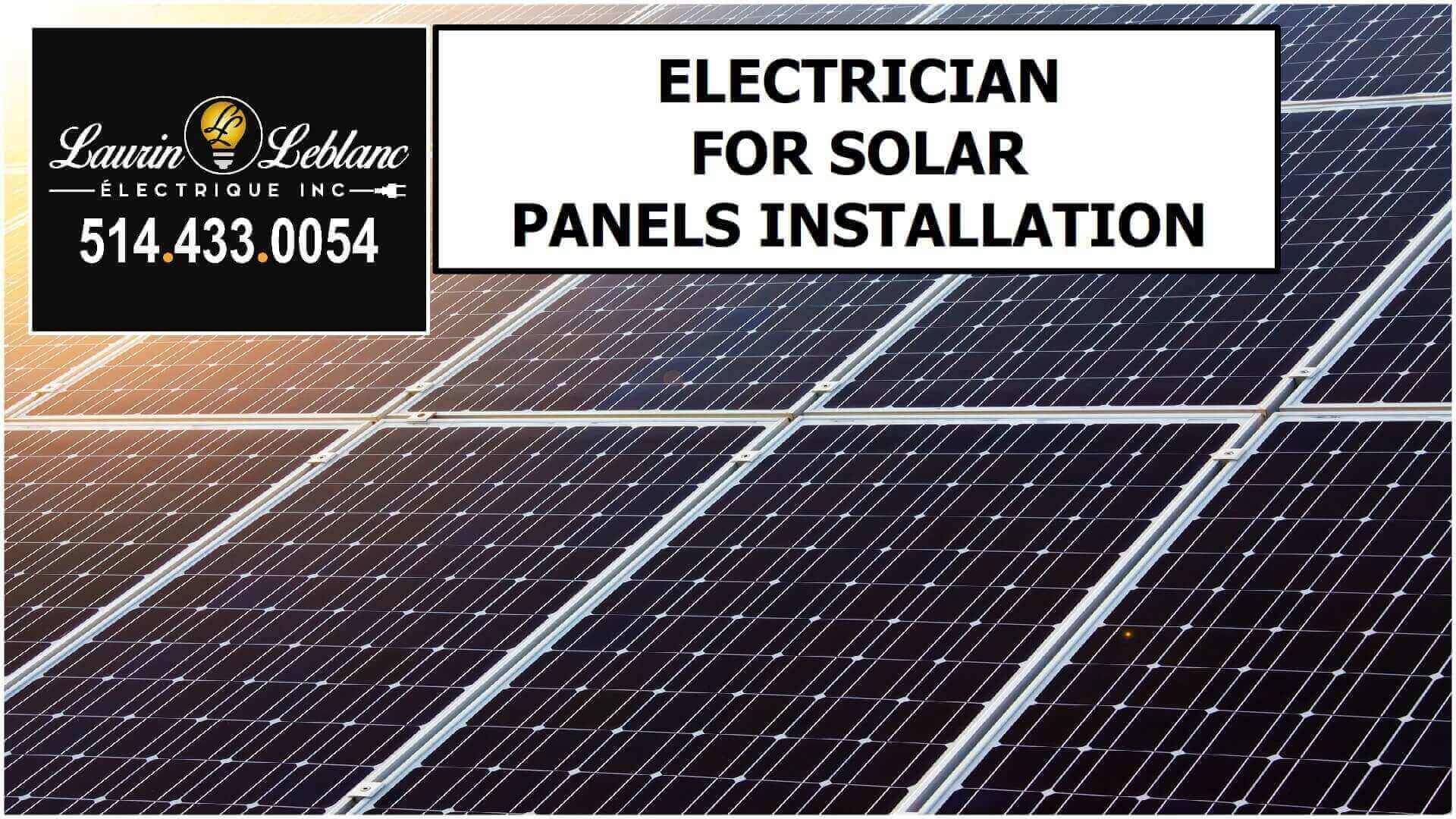 Electrician Solar Panels in Dorval