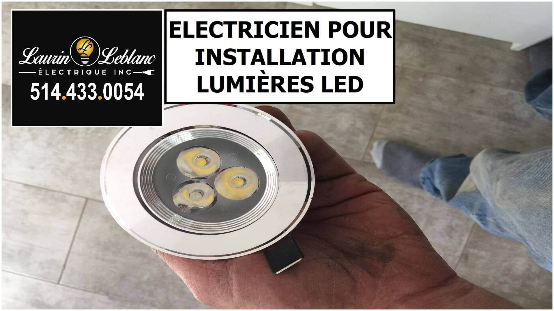 Installation Eclairage LED à Senneville