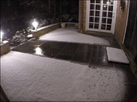Driveway heating cables installation under walkway in Montreal, West Island