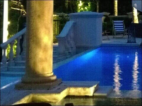 Outdoor Lights Installation, pool in Pointe Claire, West Island